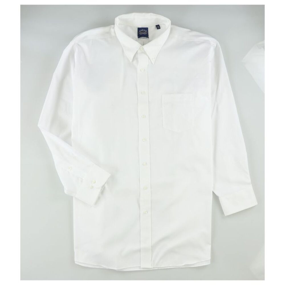 Eagle Mens Tall Stretch Collar Button Down Dress Shirt, White, Big & Tall, 20...